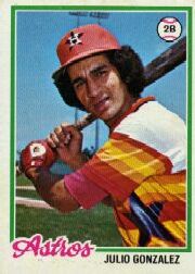 1978 Topps Baseball Cards      389     Julio Gonzalez RC